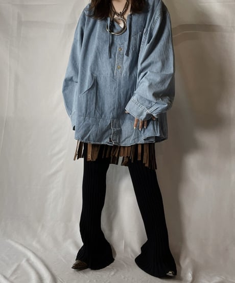 【RE;CIRCLE】 Remake Denim Mexican Parker②/210906-013