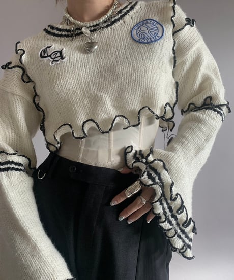 【RE;CIRCLE】 RE Mellow Knit Top /  241121-014