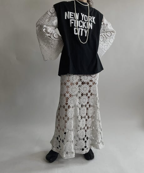 【RE;CIRCLE】 RE Crochet Lace Mermaid Skirt / 220427-010