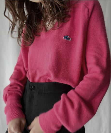 【USED】   LACOSTE Knit Top⑩/211126-026