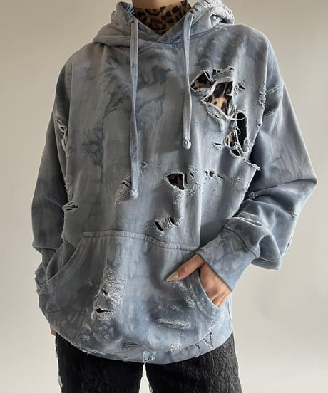 【USED】 Over Dyed Damage Parker /250301-004