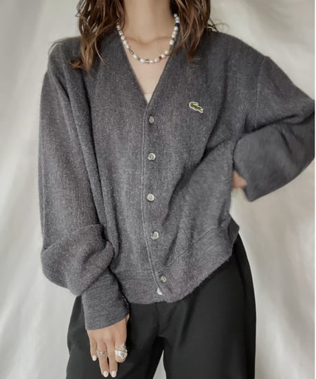 【USED】   LACOSTE Knit Cardigan⑨/211126-017