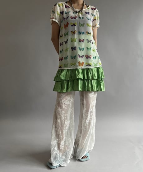 【USED】 Tiered Mini Skirt /240803-007