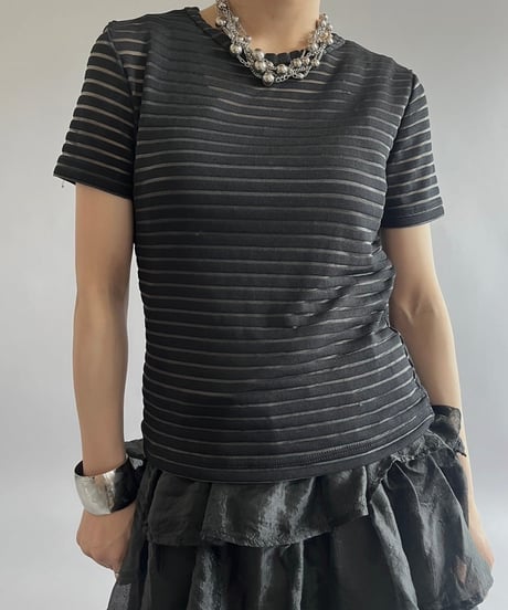 【USED】 Patterned S/S Top /240720-020
