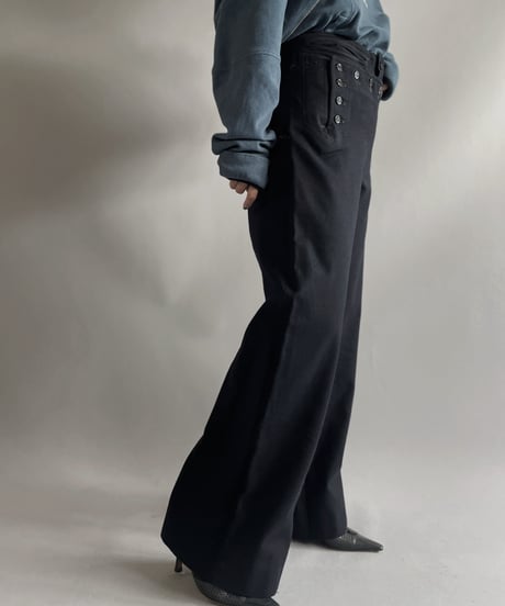 【USED】 ACME ZIPPER Military Sailor Pants / 231104-024