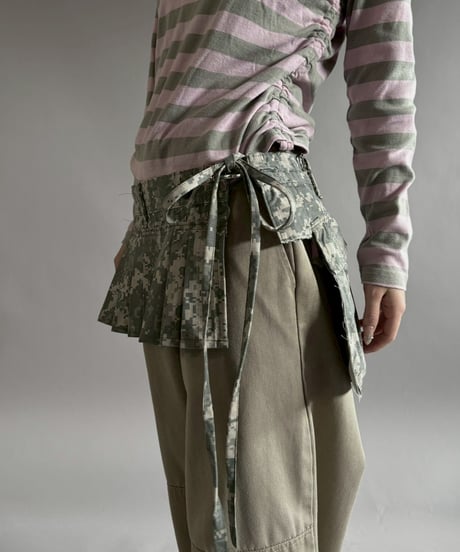 【RE;CIRCLE】 RE Military Camouflage Wrap Skirt / 260226-006