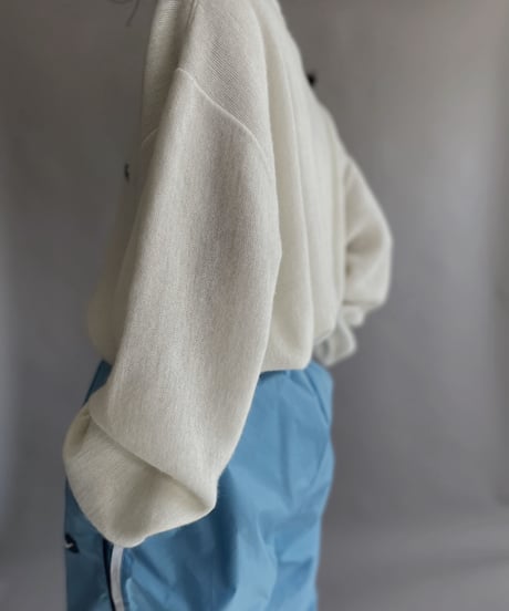 【USED】 Lacoste Acrylic Knit Top White / 230114-024