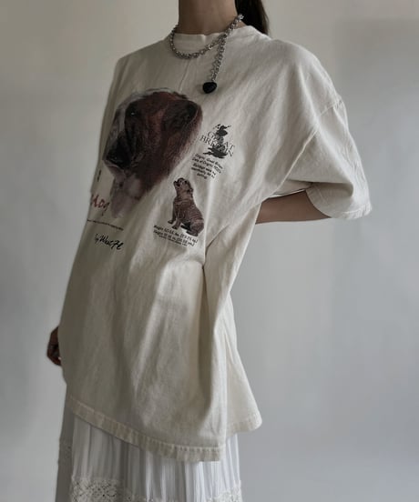 【USED】 Short Sleeved Dog T-shirt / 220611-006