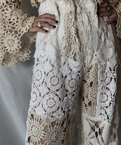 【RE;CIRCLE】 RE Crochet Pants①/210512-012