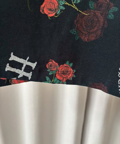 【USED】 HARLEY-DAVIDSON Rose Pattern Tee / 260418-037