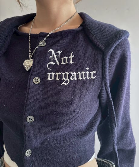 【RE;CIRCLE】 RE Hooded Acrylic Short Cardigan / 251016-002