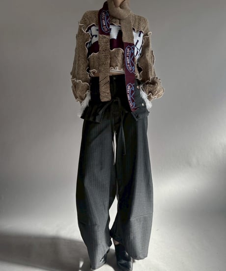 【RE;CIRCLE】 RE Mellow Ribbon Knit Top + Tie / 260122-015