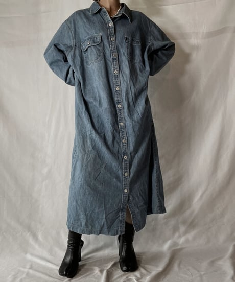 【USED】  Denim L/S One-piece/211014-054