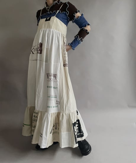 【RE;CIRCLE】RE Eco-Friendly Bag Camisole Long One-piece / 230327-008