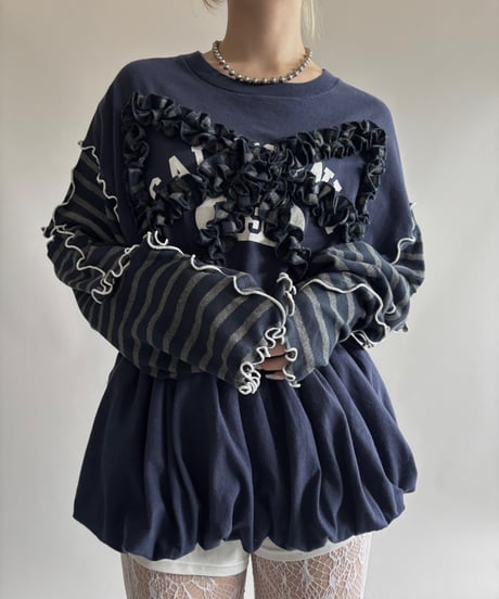 【RE;CIRCLE】 RE Mellow L/S Ribbon Top/ 250710-019