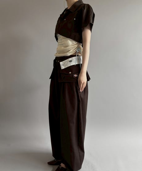 【Chinatsu Aoyama】 RE Makers Shirt Brown / 260702-030