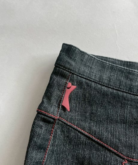 【USED】  Cop.Copine Stitch Design Stretch Flare Denim Pants / 251014-039