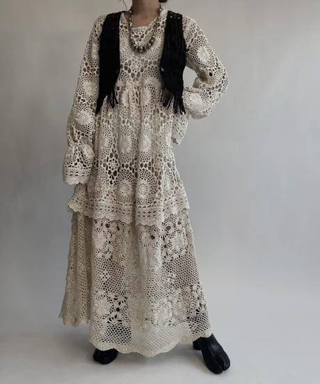 【RE;CIRCLE】 RE Crochet Lace One-piece / 220818-002