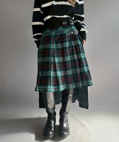 【RE;CIRCLE】 RE Kilt Long Skirt / 251204-009