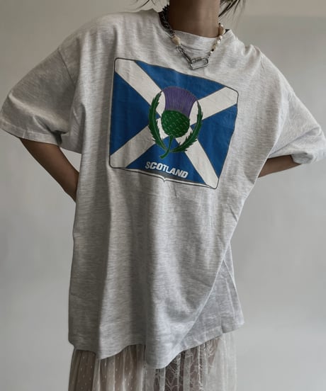 【USED】 T Shirt "Scot Land" / 220806-022