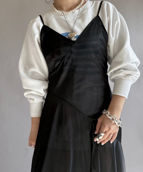 【USED】 Sheer Camisole Long One-Piece  /241223-010