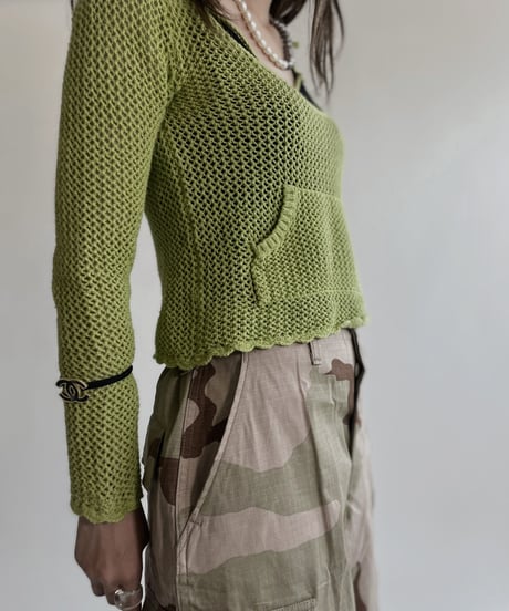 【USED】 Crochet Long Sleeves Top / 220430-005