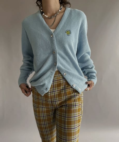 【USED】  Lady Pickering Acrylic Knit Cardigan / 221008-015
