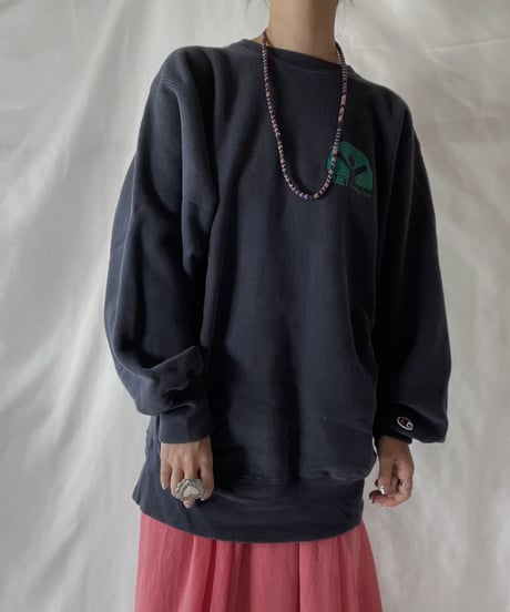 【USED】  90's USA Champion Reverse Weave Sweat The MET/210902-001