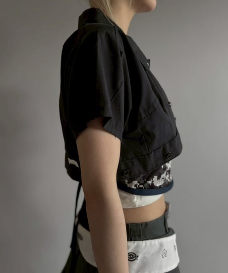 【Chinatsu Aoyama】 RE Makers Shirt Charcoal Black / 260702-025
