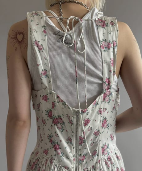 【USED】 Flower Pattern N/S One-Piece / 260613-014