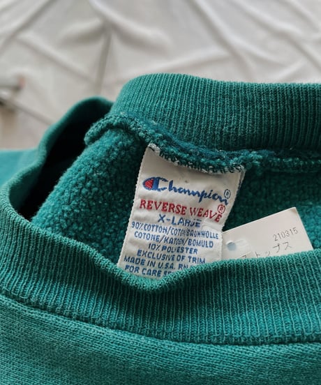 【USED】   90's USA Champion Reverse Weave Sweat One-point③/211007-030