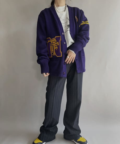 【RE;CIRCLE】 RE Wappen Acrylic Cardigan / 221222-030