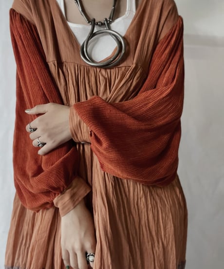【RE;CIRCLE】  RE Indy Cotton L/S One-piece/20210819-050