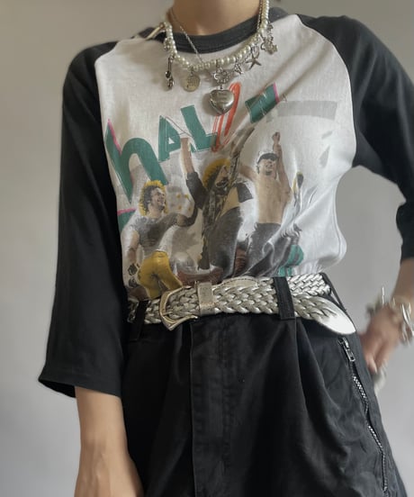 【USED】 80's VAN HALEN Raglan T-Shirt  /240606-001