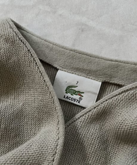【USED】 LACOSTE Acrylic Knit Cardigan  ④ / 220111-004