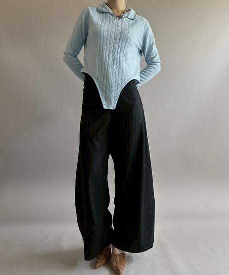 【RE;CIRCLE】 RE Rib Knit Leotard Top / 260416-001