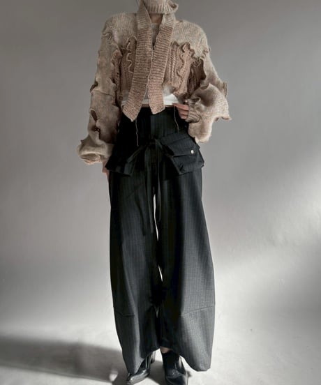 【RE;CIRCLE】 RE Mellow Knit Top + Tie / 260122-017
