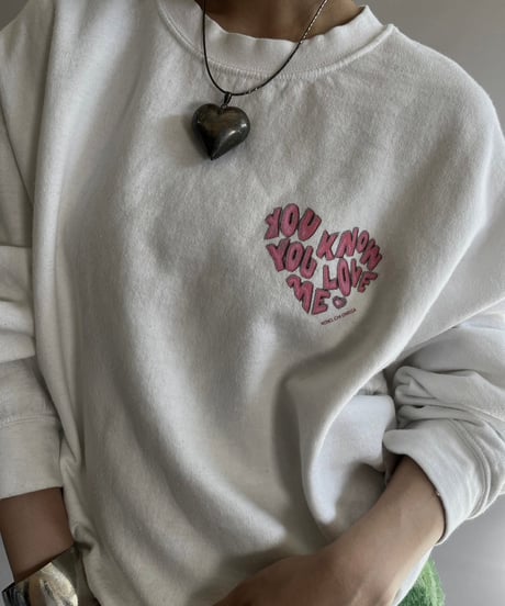 【USED】GILDAN YOU KNOW YOU LOVE ME Sweat Top /241019-004