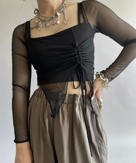 【USED】 L/S Sheer Top /240914-008