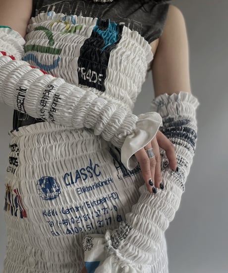 【RE;CIRCLE】RE Eco-Friendly Bag Shirring Arm warmer/ 230622-004
