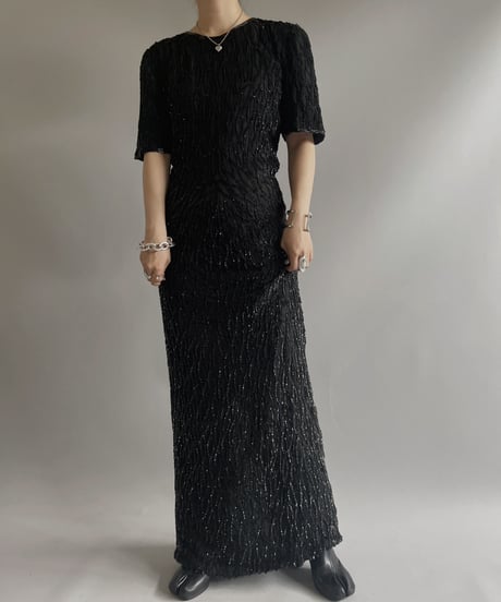 【USED】 Silk Spangle One-Piece/ 230722-019