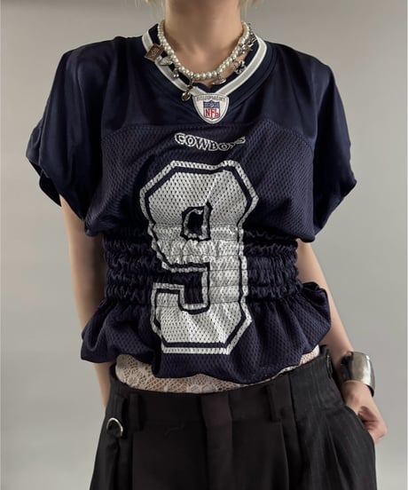 【RE;CIRCLE】 Shirring Football Shirt  /  250904-003