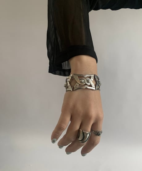 【USED】  Mexico Silver 925 Bracelet / 241026-037