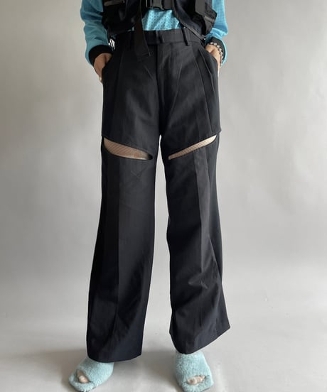 【RE;CIRCLE】 Re Suit Slit Pants/ 241003-029