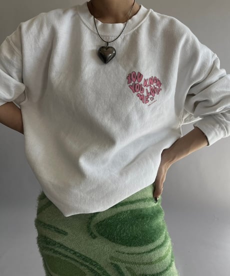 【USED】GILDAN YOU KNOW YOU LOVE ME Sweat Top /241019-004
