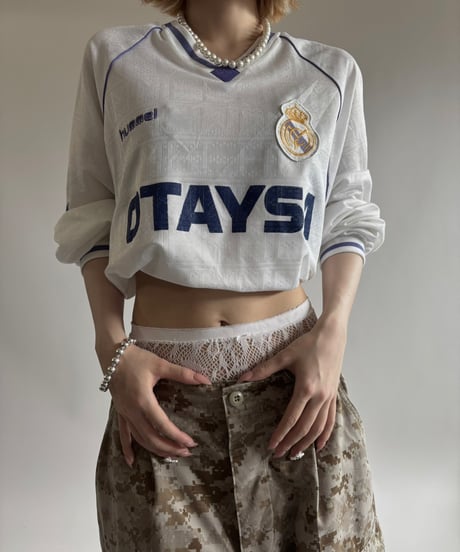 【USED】  Hummel 90's Real Madrid Soccer Shirt / 250607-018