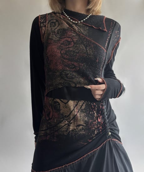 【USED】 L/S design One-Piece  /250906-019