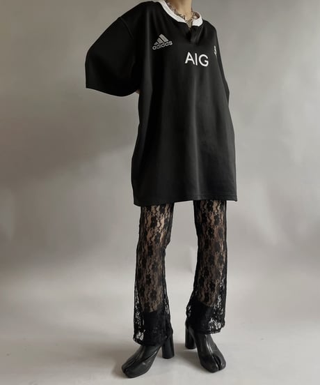【USED 】adidas ALL BLACKS Soccer Shirt /240511-008
