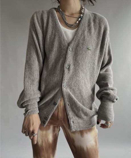 【USED】  IZOD Lacoste Acrylic Knit Cardigan / 221008-019