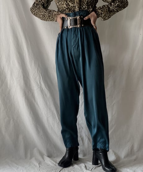 【USED】Satin Easy Pants①/210217-049